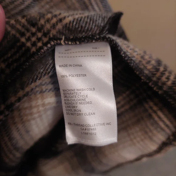 Laundry By Shelli Sega Plaid Jacket Flannel Shacket Utility Belted - Picture 7 of 7